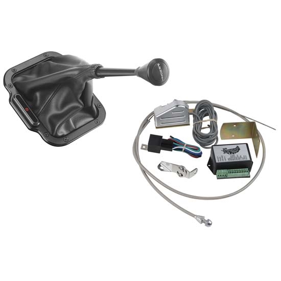 Lokar XCINB1780 Midnight Series Vert. Rect. LED Shifter Boot Kit, GM