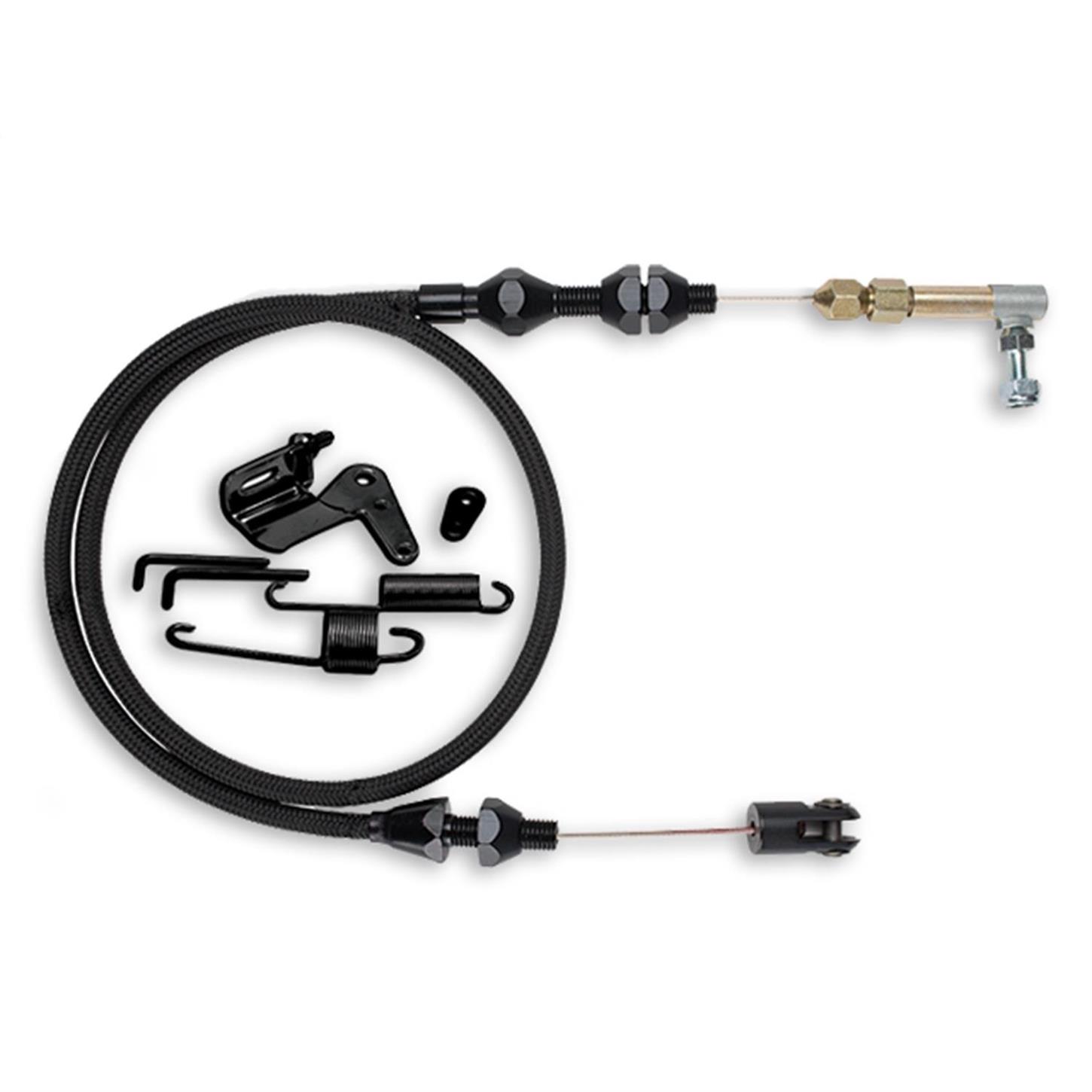 Lokar XDP-1000HT36 Midnight Series Duo-Pak Hi-Tech Throttle Cable Kit