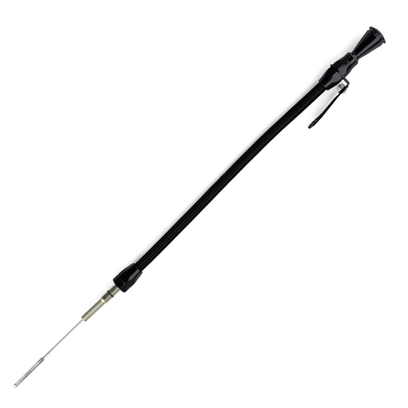 Lokar Locking Engine Dipstick For GM LS Series – Teflon-Lined, Stainless Braided - View #3