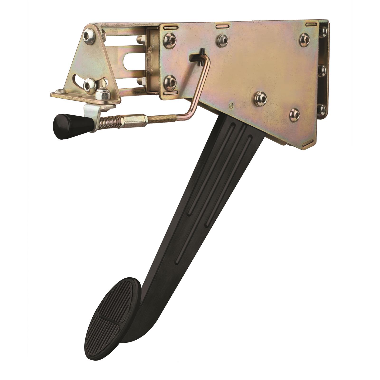 Lokar XEFB9008 Midnight Series Foot Brake w/Solid Arm/Oval Pad w