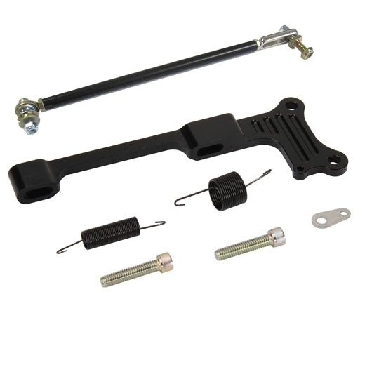 Lokar TCB-40DQ1 Billet Aluminum Bracket//Spring with Progressive Linkage Rod for Edelbrock Carburetor