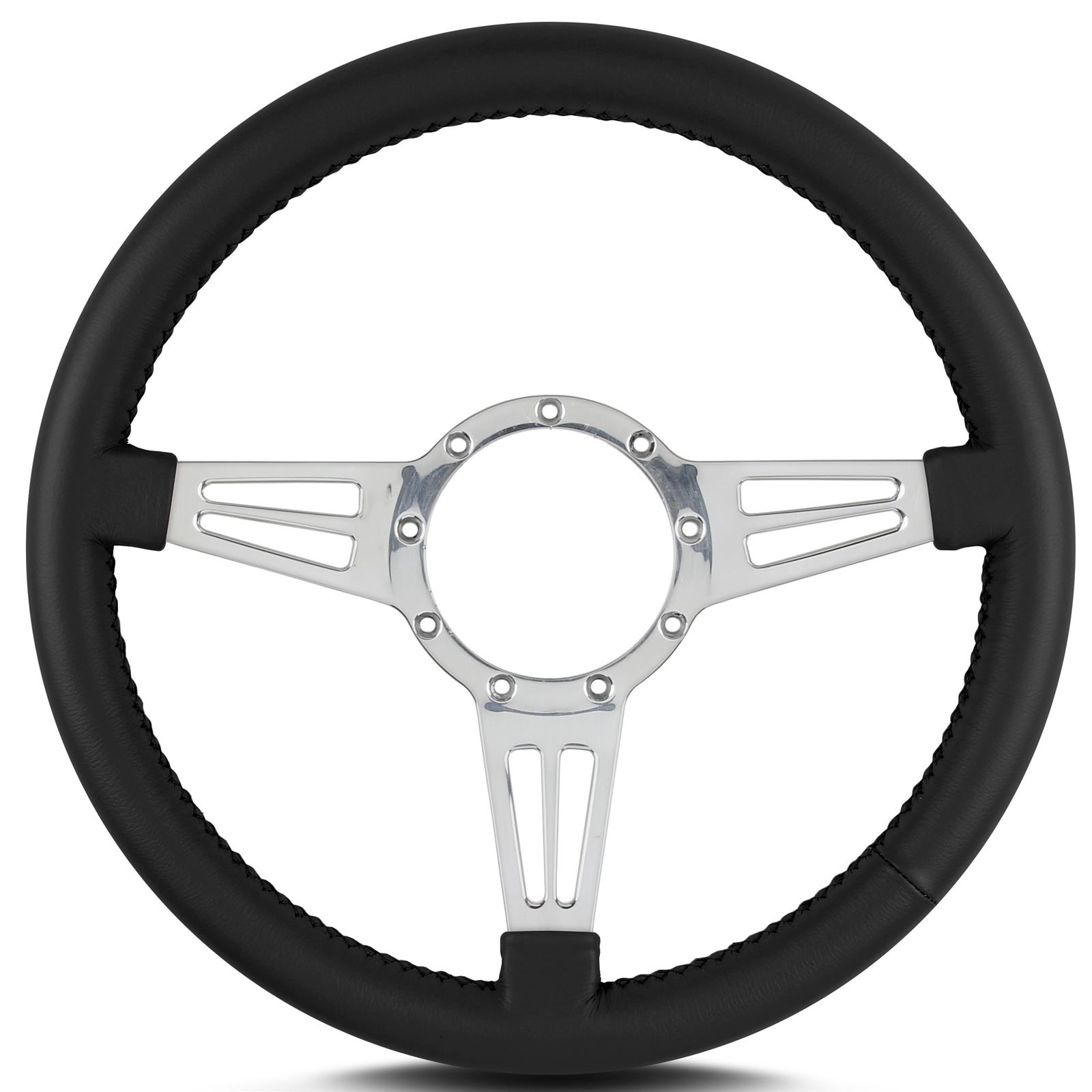 Lecarra 44401 14 Inch Steering Wheel, Mark 4 Dbl Slot, Black