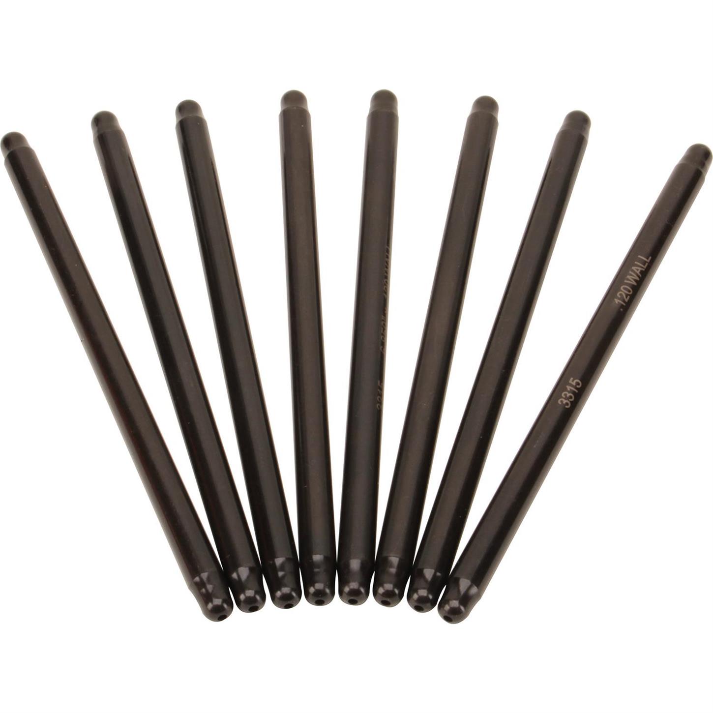 Manley 2531988 4130 Chromoly Swedged End Pushrods, 7 Inch, Set of 8