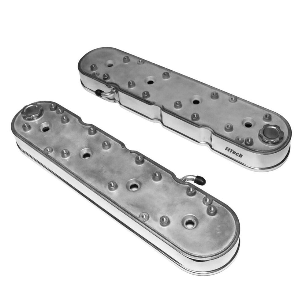 FiTech Tall Polished Valve Covers w/Coil Mounts/Smooth Covers (131103)
