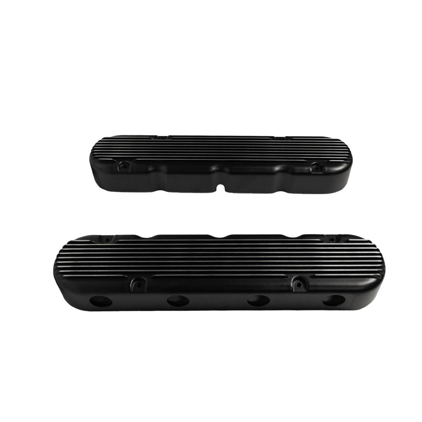 FiTech Tall Black Valve Covers w/Coil Mounts/Finned Covers (131202)