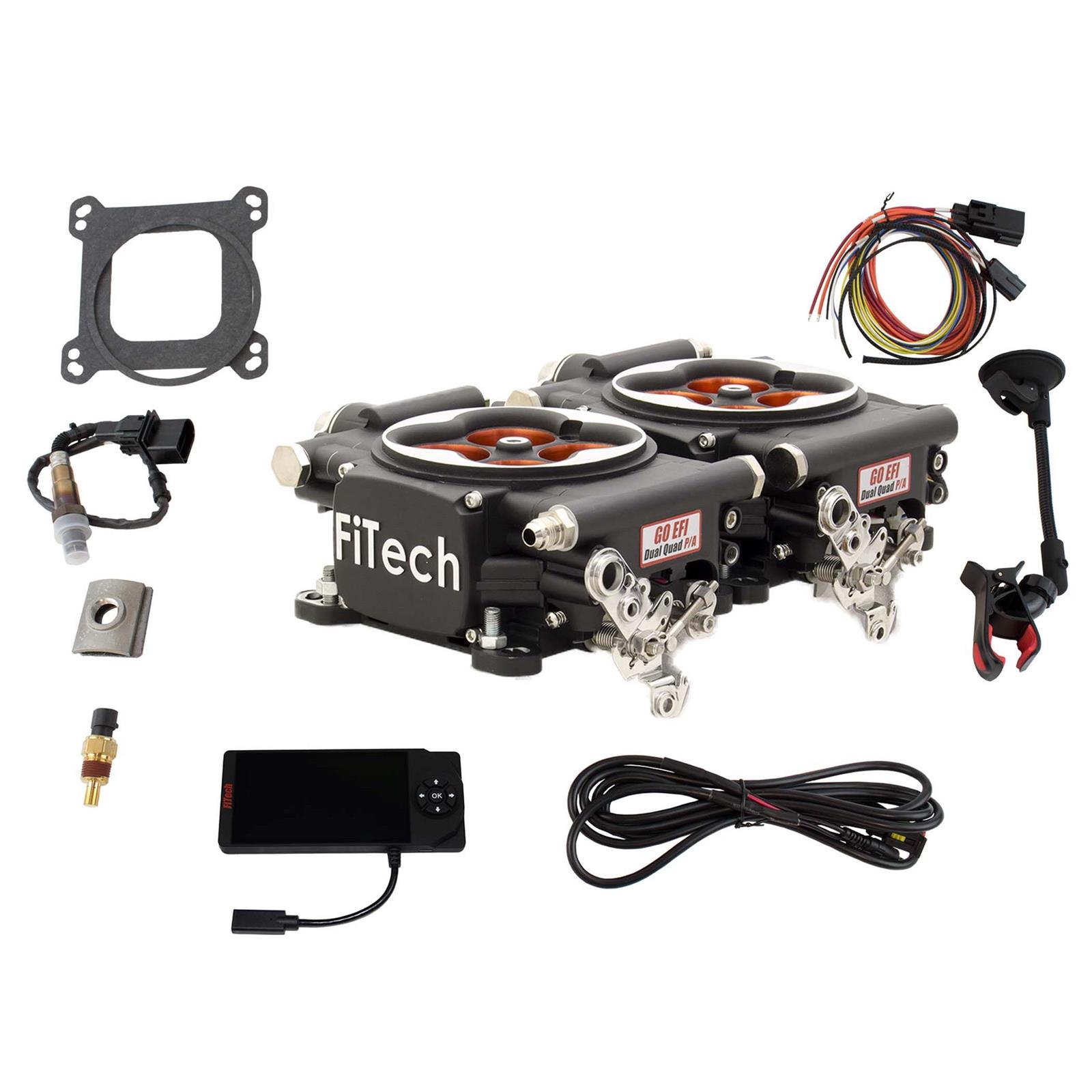 FiTech Go EFI 2x4 1200HP Power Adder Matte Black Finish System (30064)