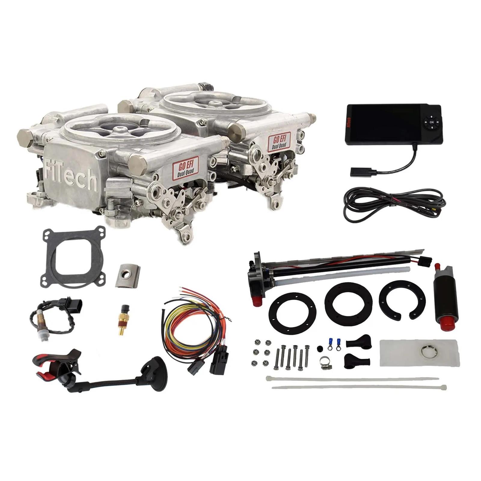 FiTech EFI 2×4 625HP Bright Aluminum w/In Tank Retrofit Kit (36261)