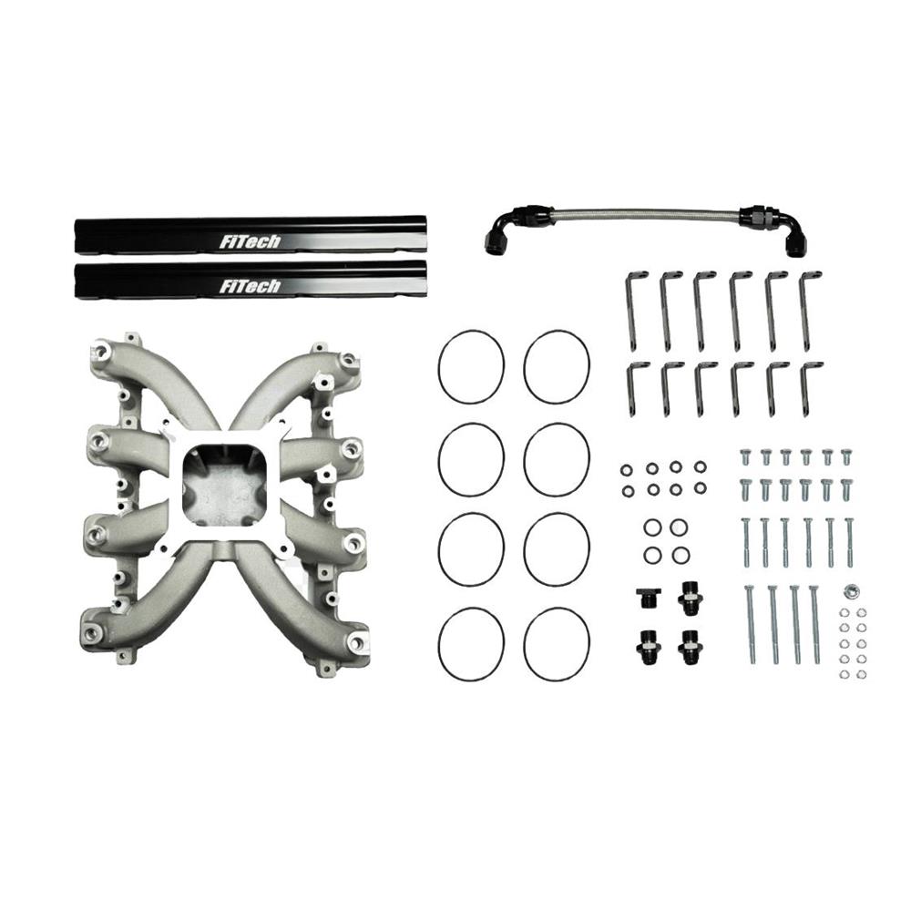 FiTech LS3 Cast Intake Manifold w/ 4150 Flange and Fuel Rails (37004)