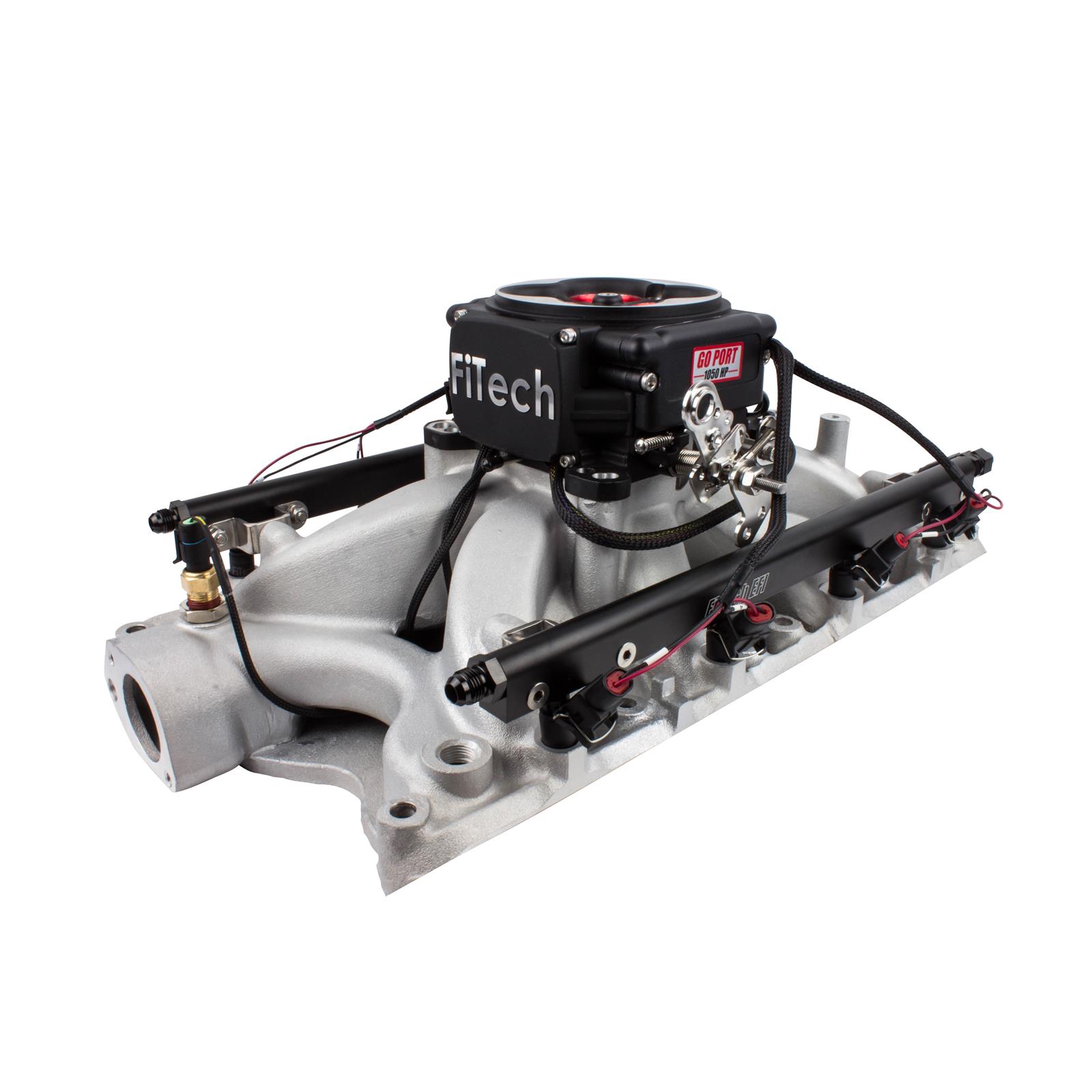 FiTech 37854-1 SBC Go Port Fuel Injection Fuel Rail Set