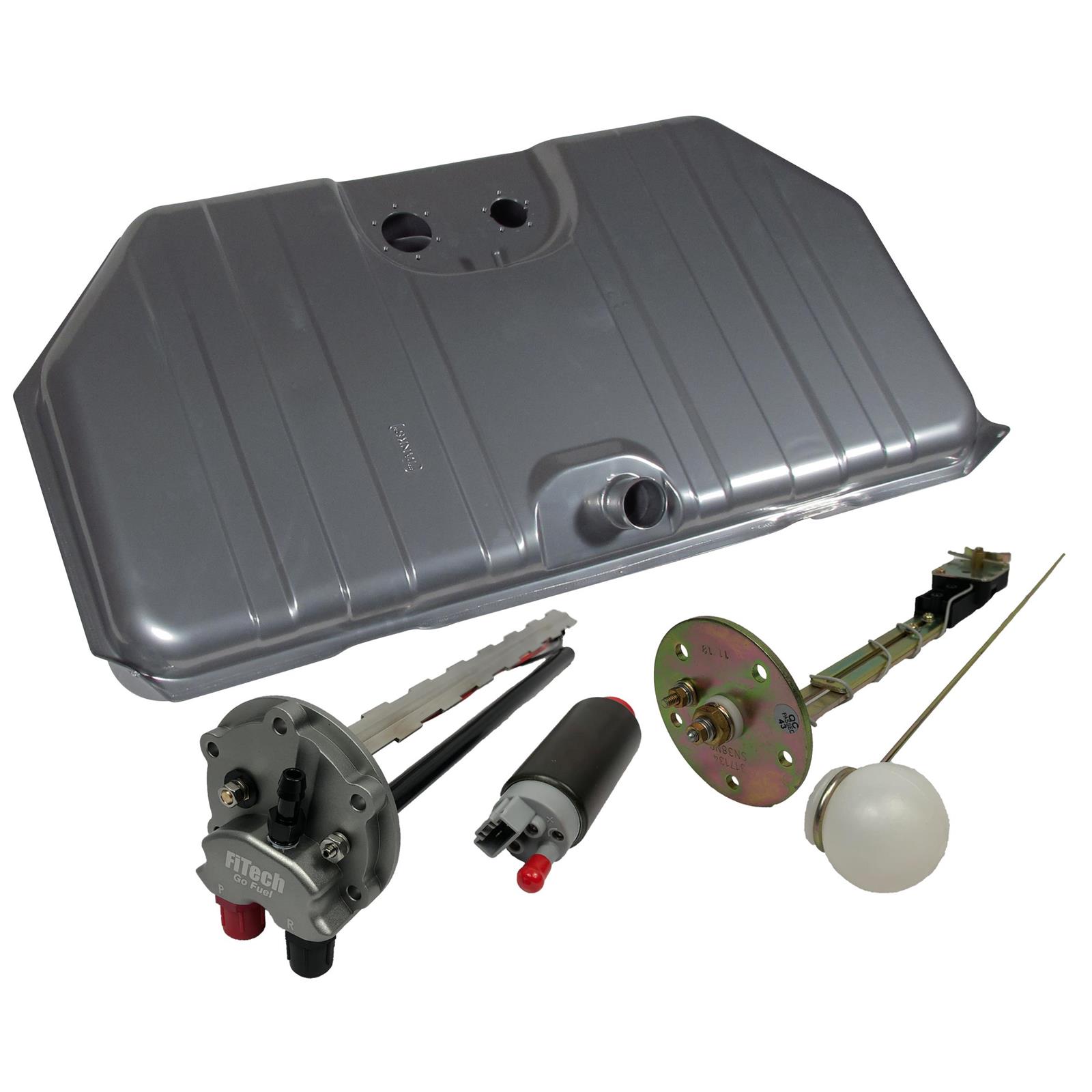 FiTech 58023 EFI Fuel Tank, 1967-68 Camaro, Notched Corner, wPump