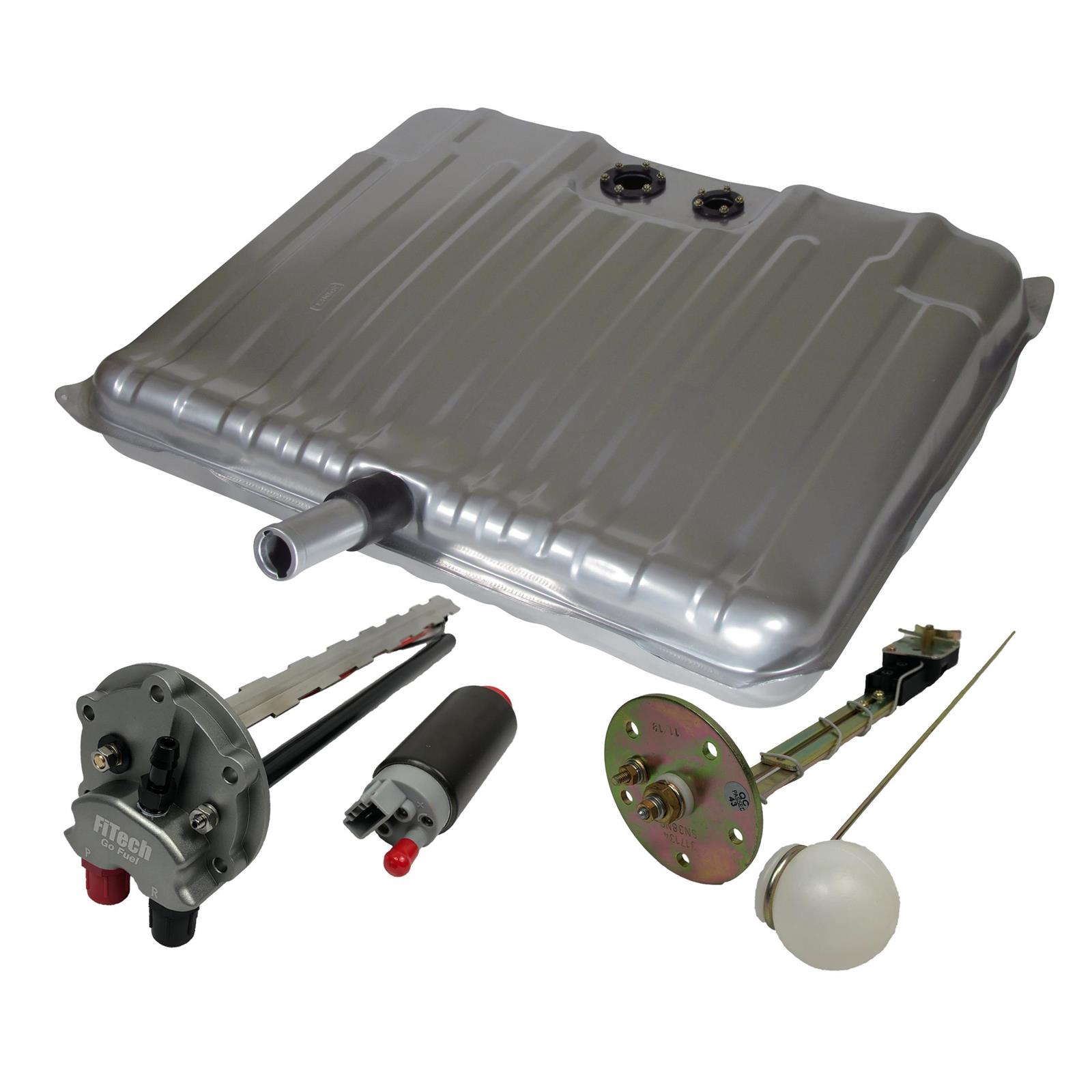 FiTech 58035 EFI Fuel Tank, 196566 Chevy Impala/Biscayne, w Pump