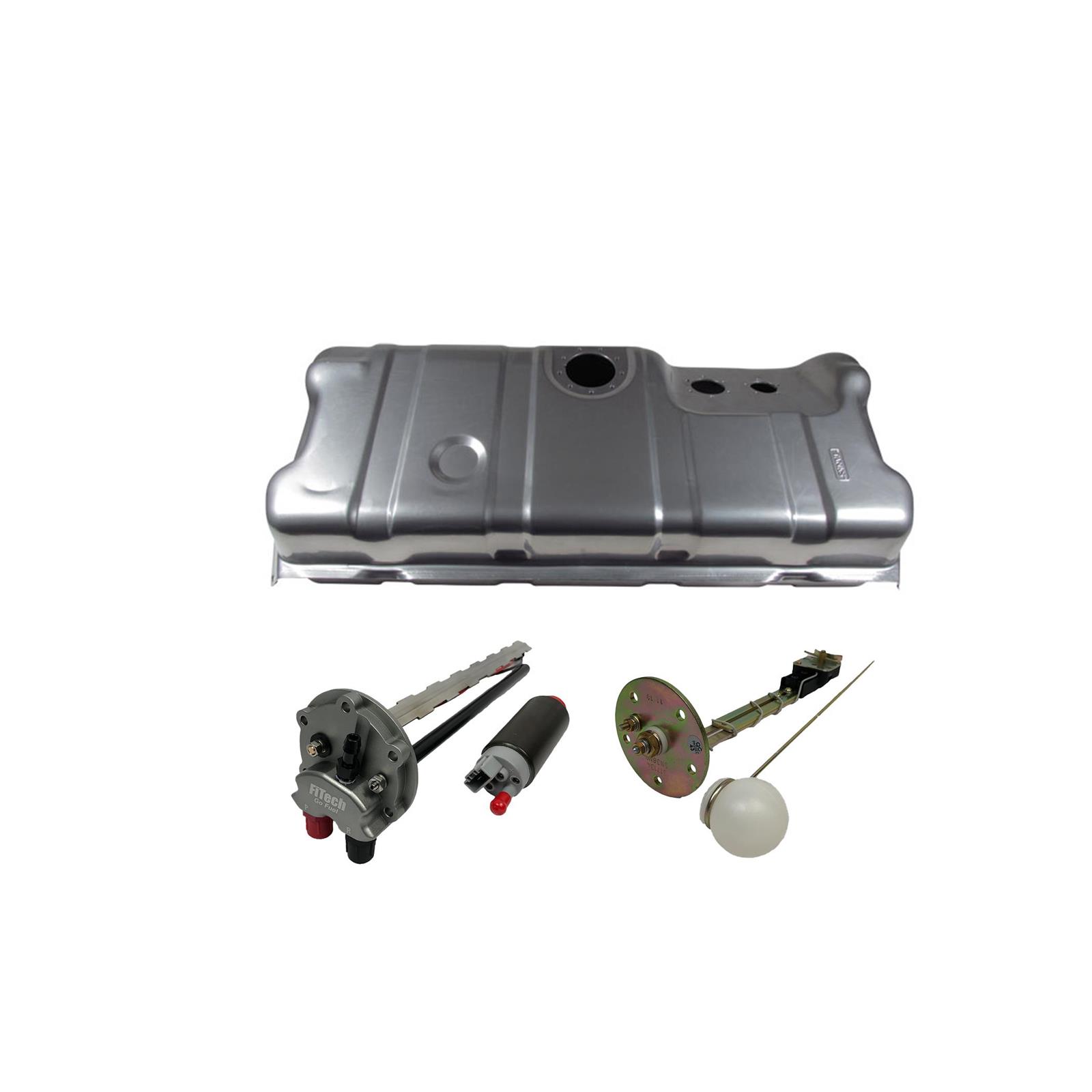 FiTech 58044 1963-67 Corvette EFI Fuel Tank w/ Sender/Straps/Pump