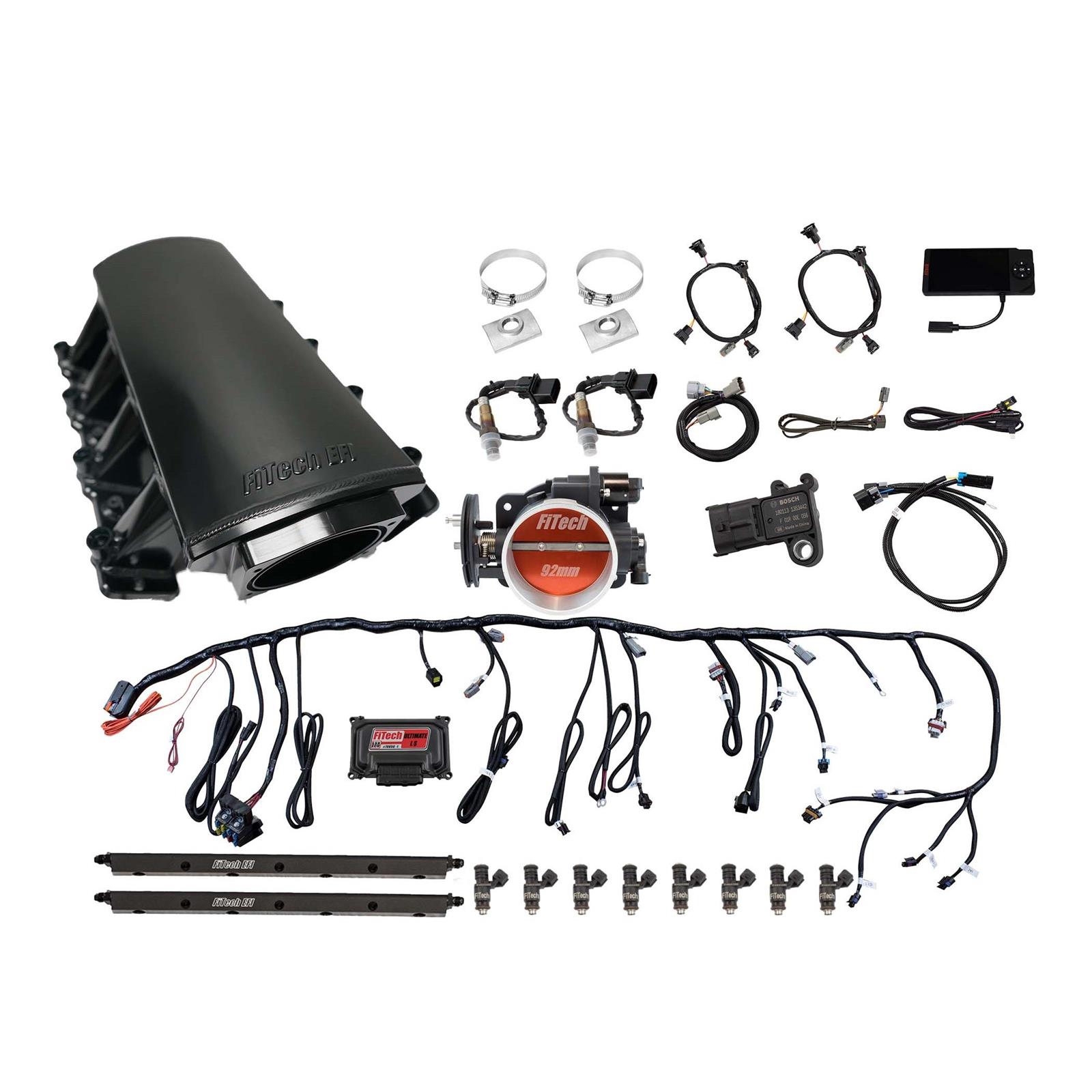 FiTech Ultimate LS7 500HP Square Port Kit w/Trans Control (70016)