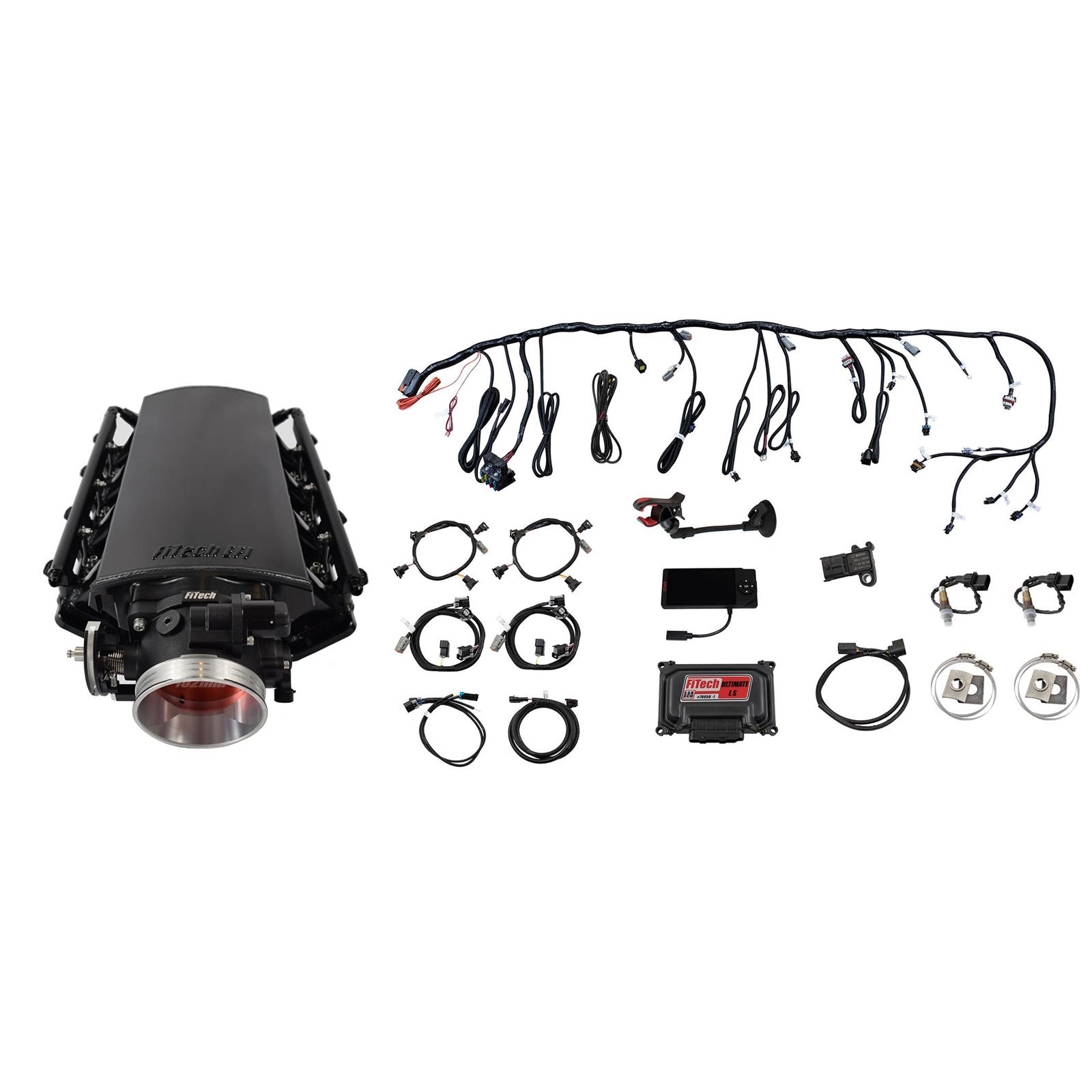 FiTech Ultimate LS 1000HP EFI System w/Short Cathedral Intake (70030)