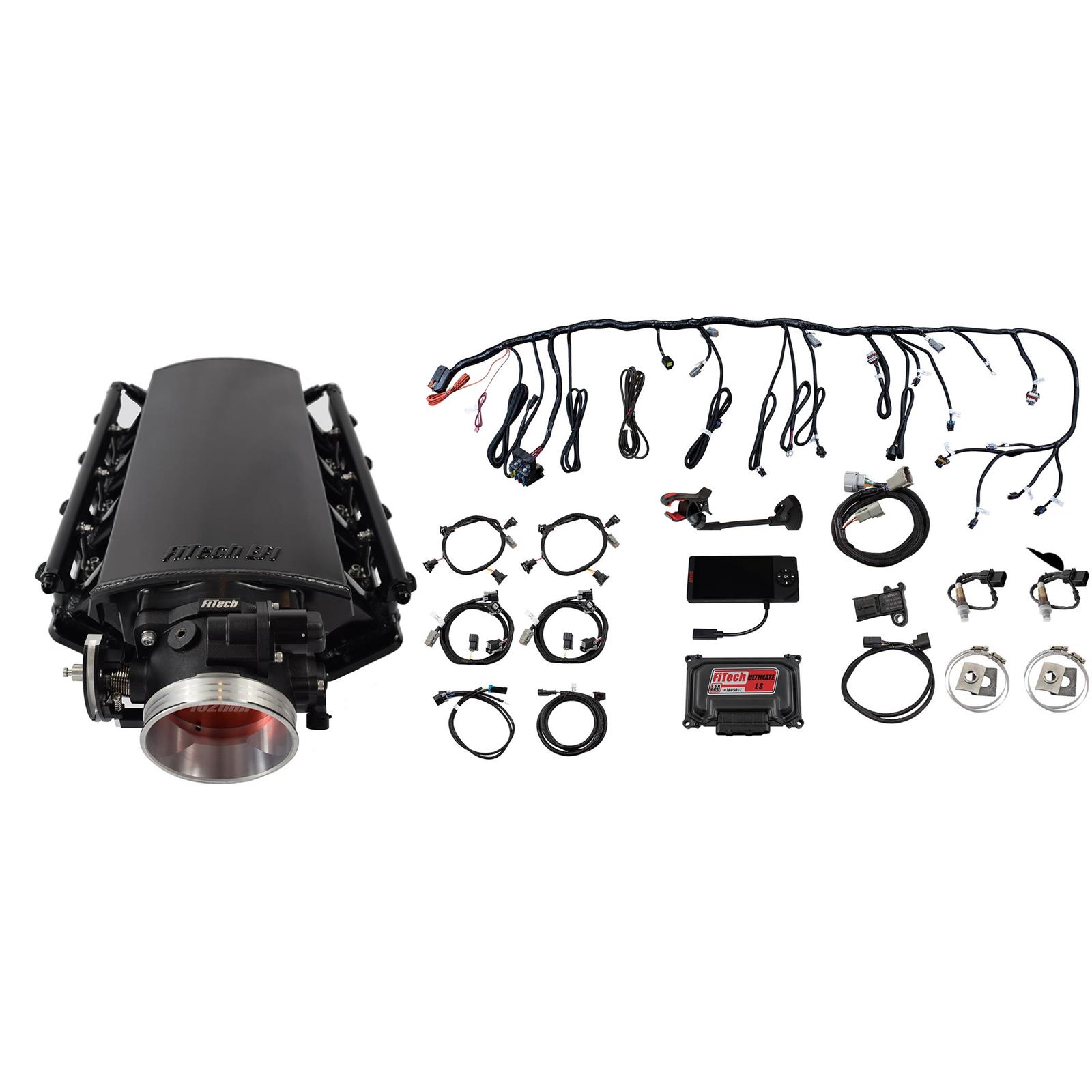 FiTech LS 1000 HP EFI w/Short Cathedral Intake & Trans Control (70031)