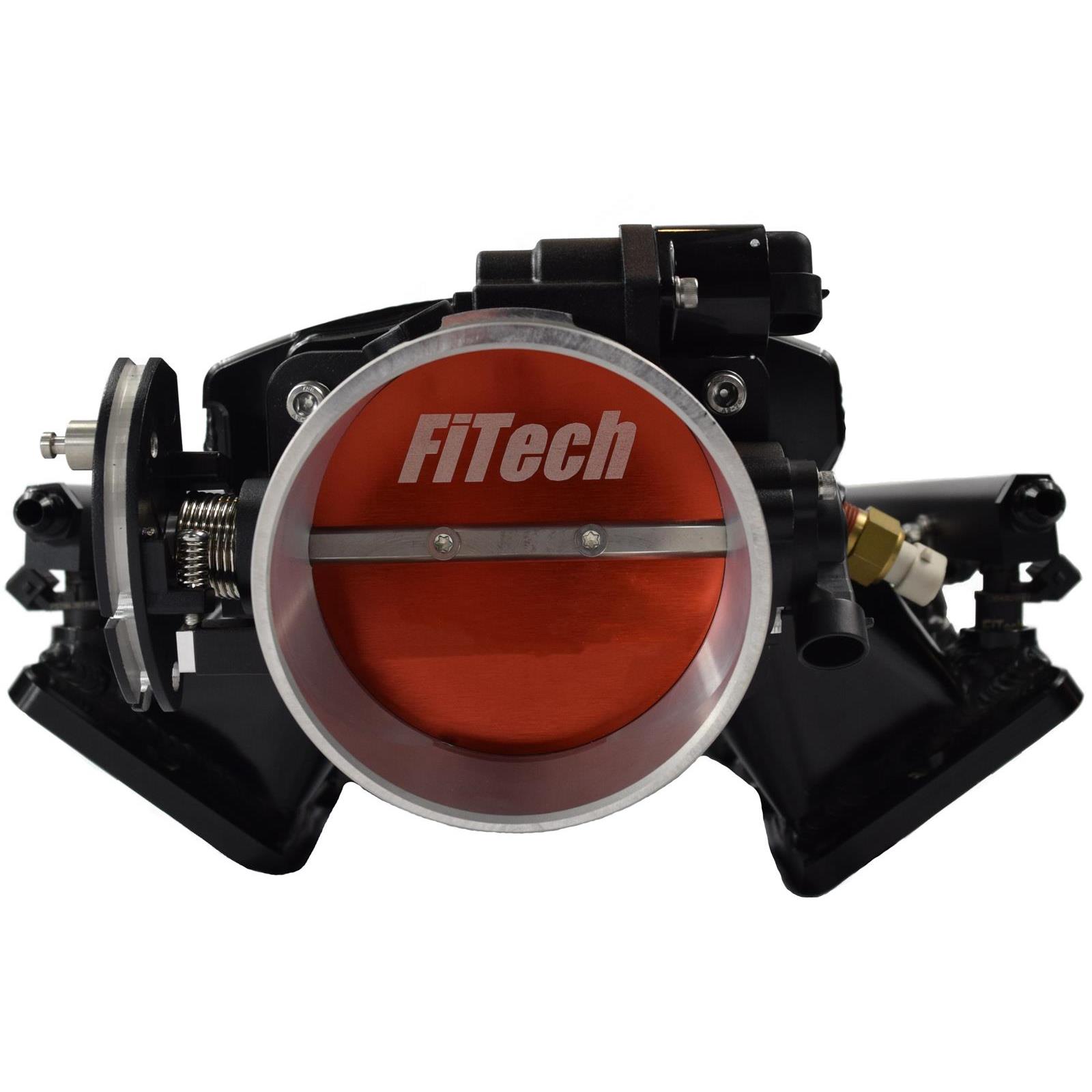 FiTech 70073 Loaded LS3 Aluminum Intake Manifold 500HP Kit, Black