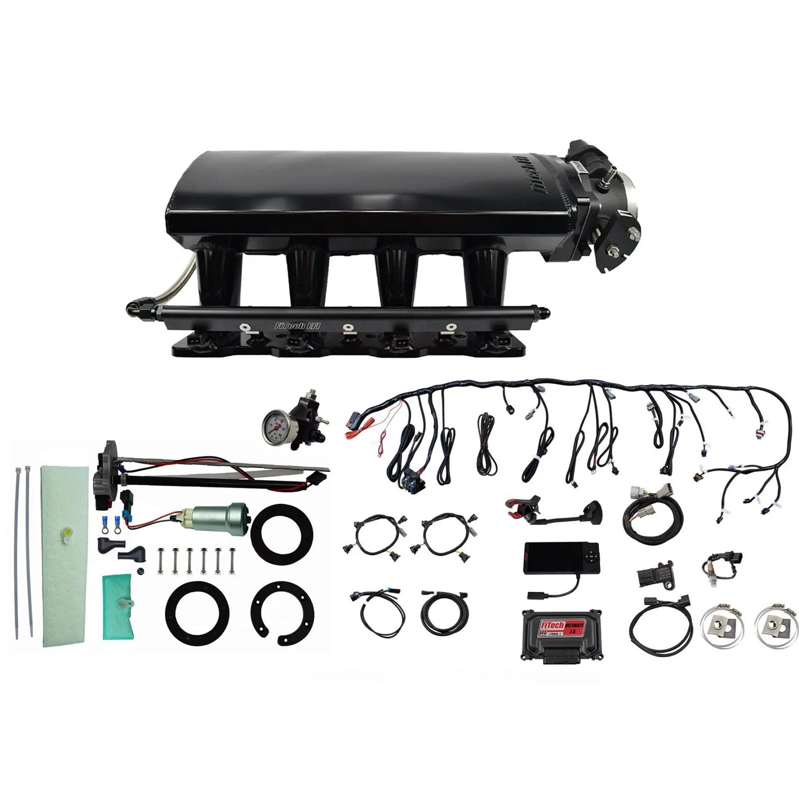 FiTech LS 750HP EFI w/Intake, Trans Control, Pump & Regulator (76109)