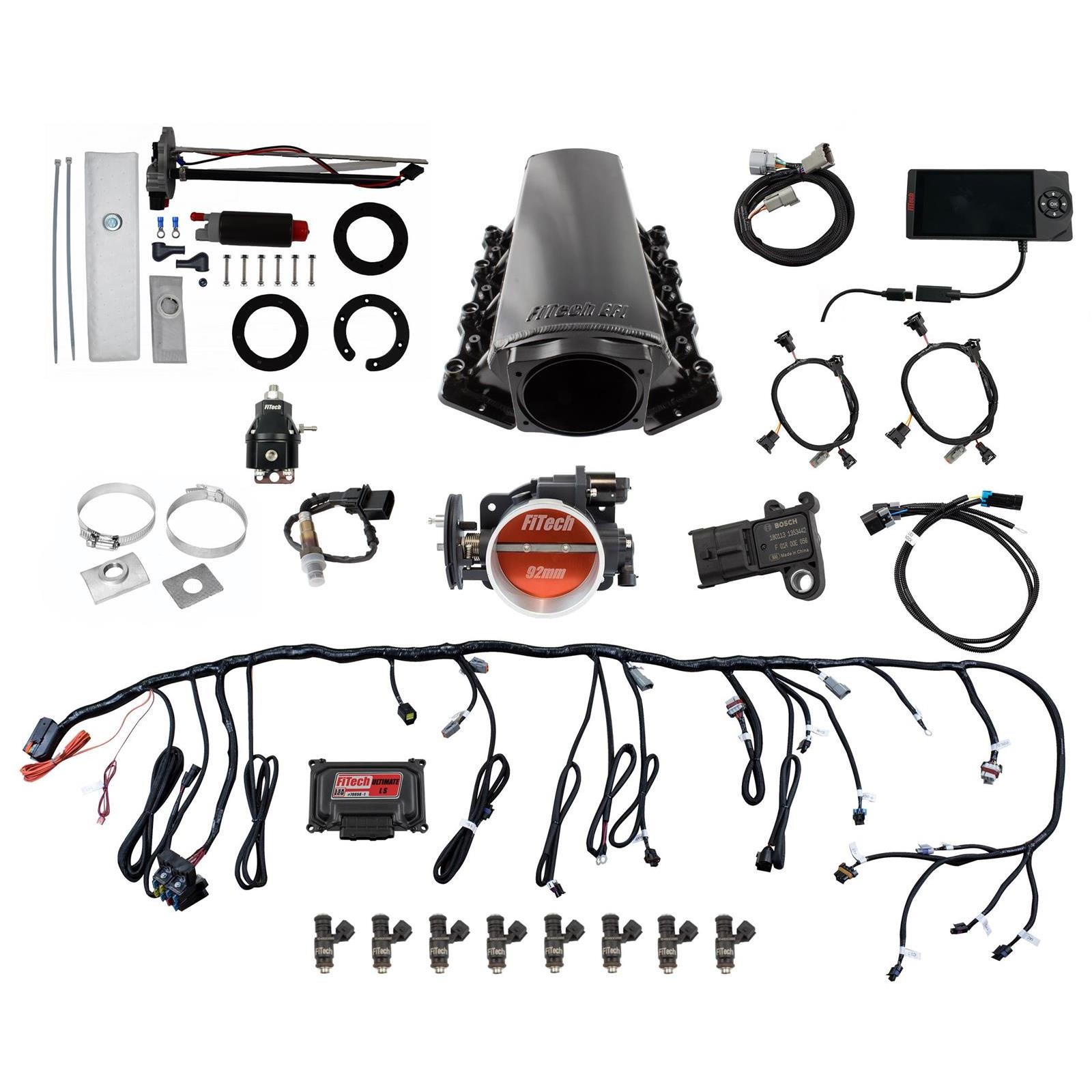 FiTech LS EFI Master Kit 70007 500HP w/50015 In-Tank Module (76207)