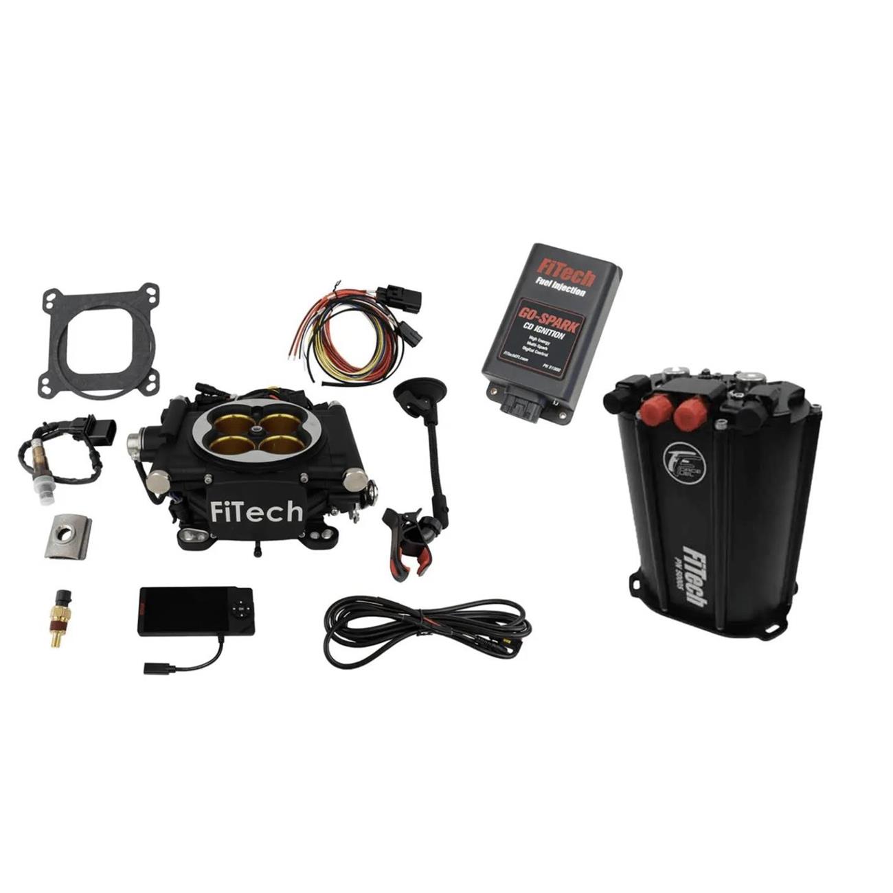 FiTech EFI 8 1200 HP Matte Black w/ Force Fuel & CDI Box (93542)