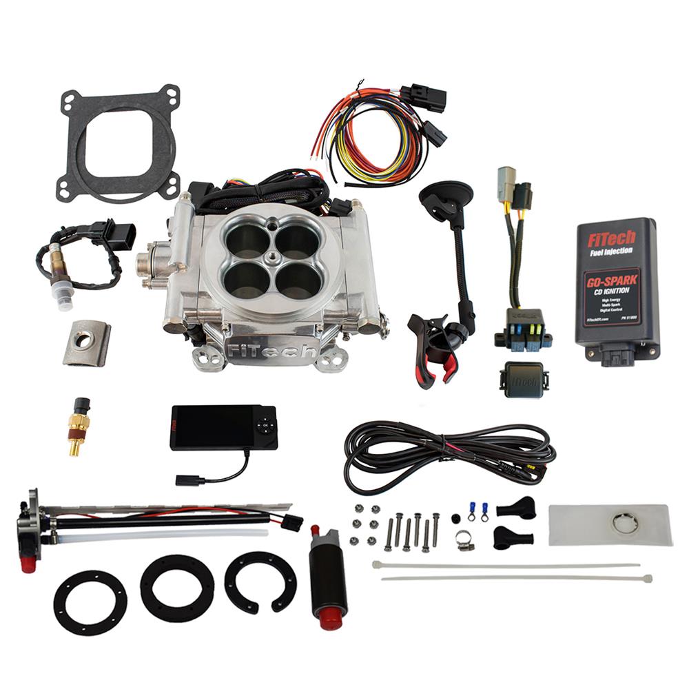 FiTech EFI 4 600HP Aluminum Finish w/InTank Retrofit Kit & CDI (93601)