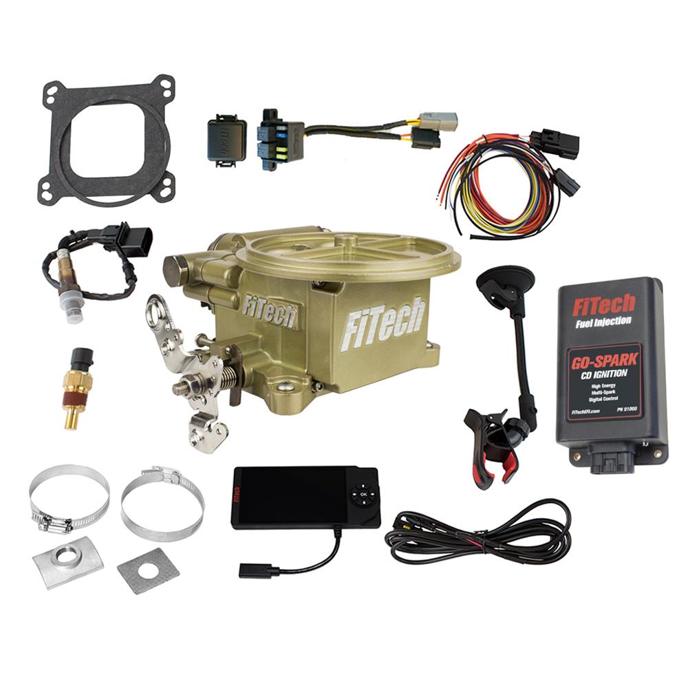 FiTech 93901 Go EFI 2 Barrel EFI 400HP Classic Gold, w/CDI box