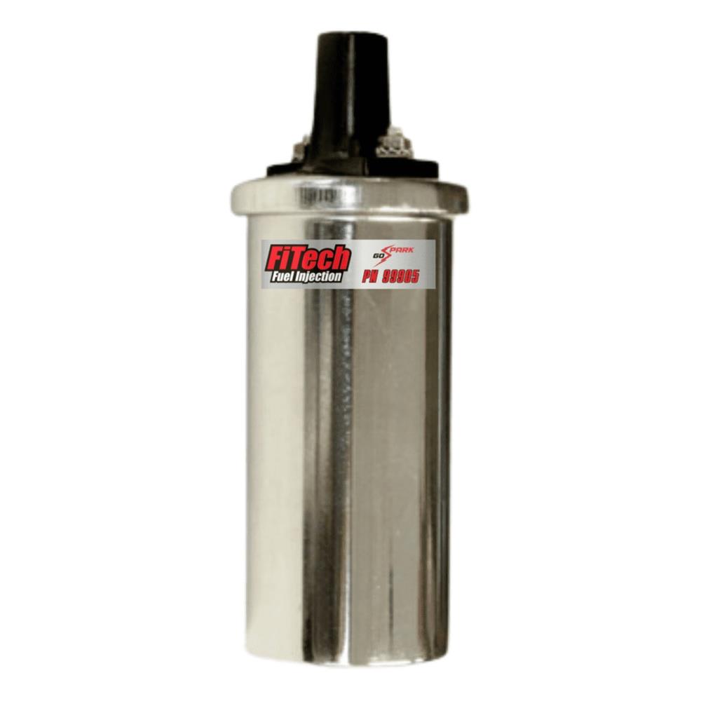 FiTech Chevy/GM Oil Filled Round CD Chrome Ignition Coil (99905)