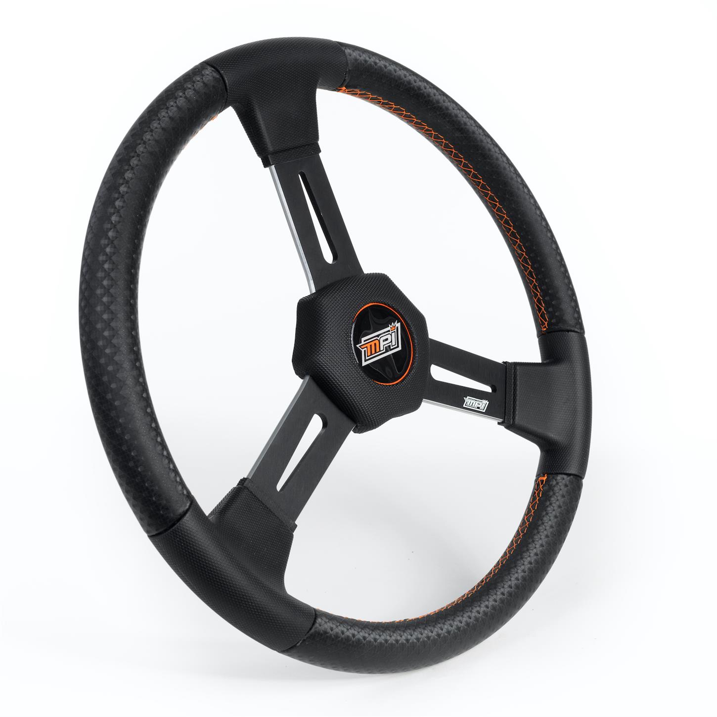 MPI MPID315 D3 Sprint Car Steering Wheel, Aluminum, 15 Inch