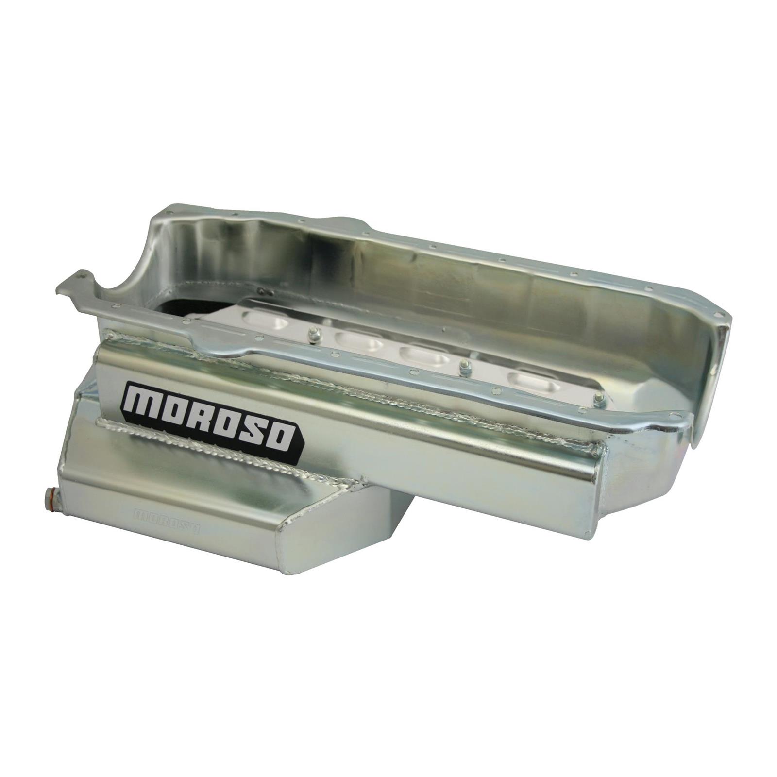 Moroso 21312 Oil Pan, SBC Pre85, Power Pouch, 7.125in