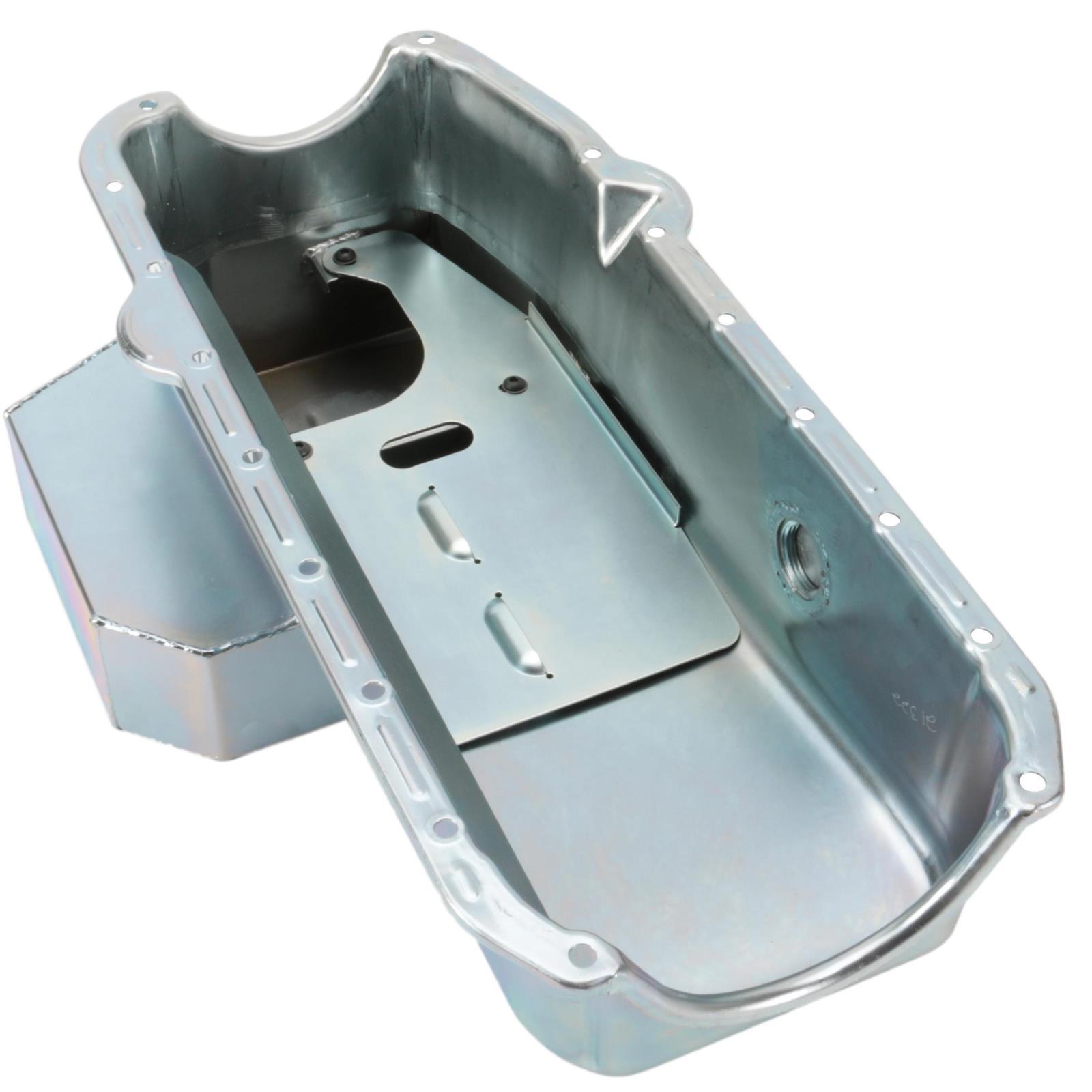 Moroso 21322 Oval Track Oil Pan, 19571979 Driver Side Dipstick