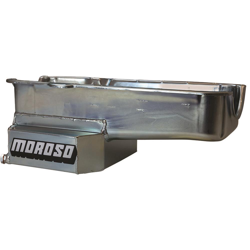Moroso 21813 Oil Pan, SBC Pre- 80 Drivers Side Dipstick, 7.5in