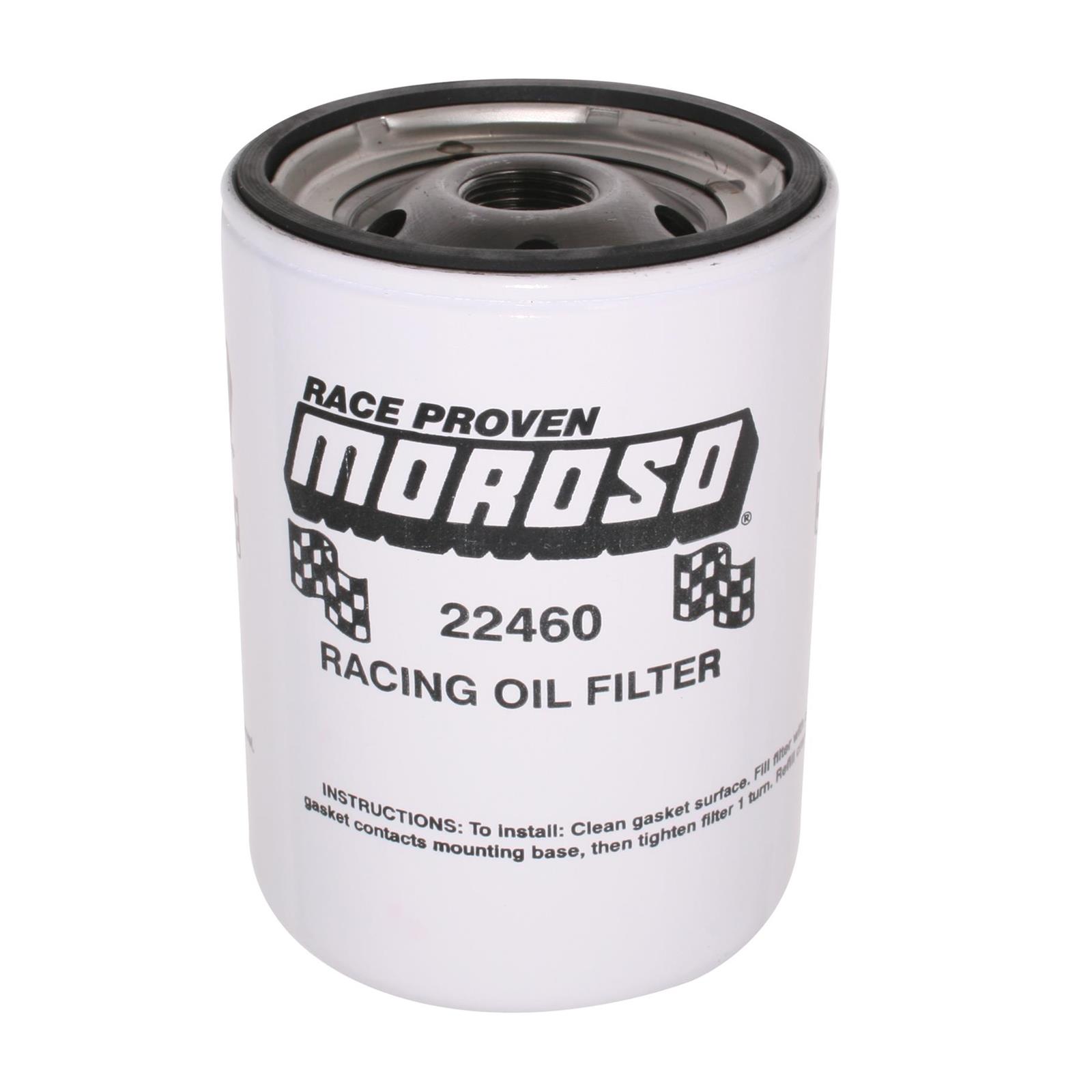 Moroso 22460 Oil Filter, Chevy, 13/16in Thread, 5 1/4in Tall