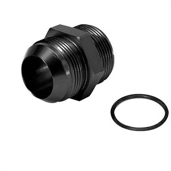 Moroso 22703 Straight Aluminum AN Fitting Adapter -10AN Male To -16AN Male (Black) - View #8