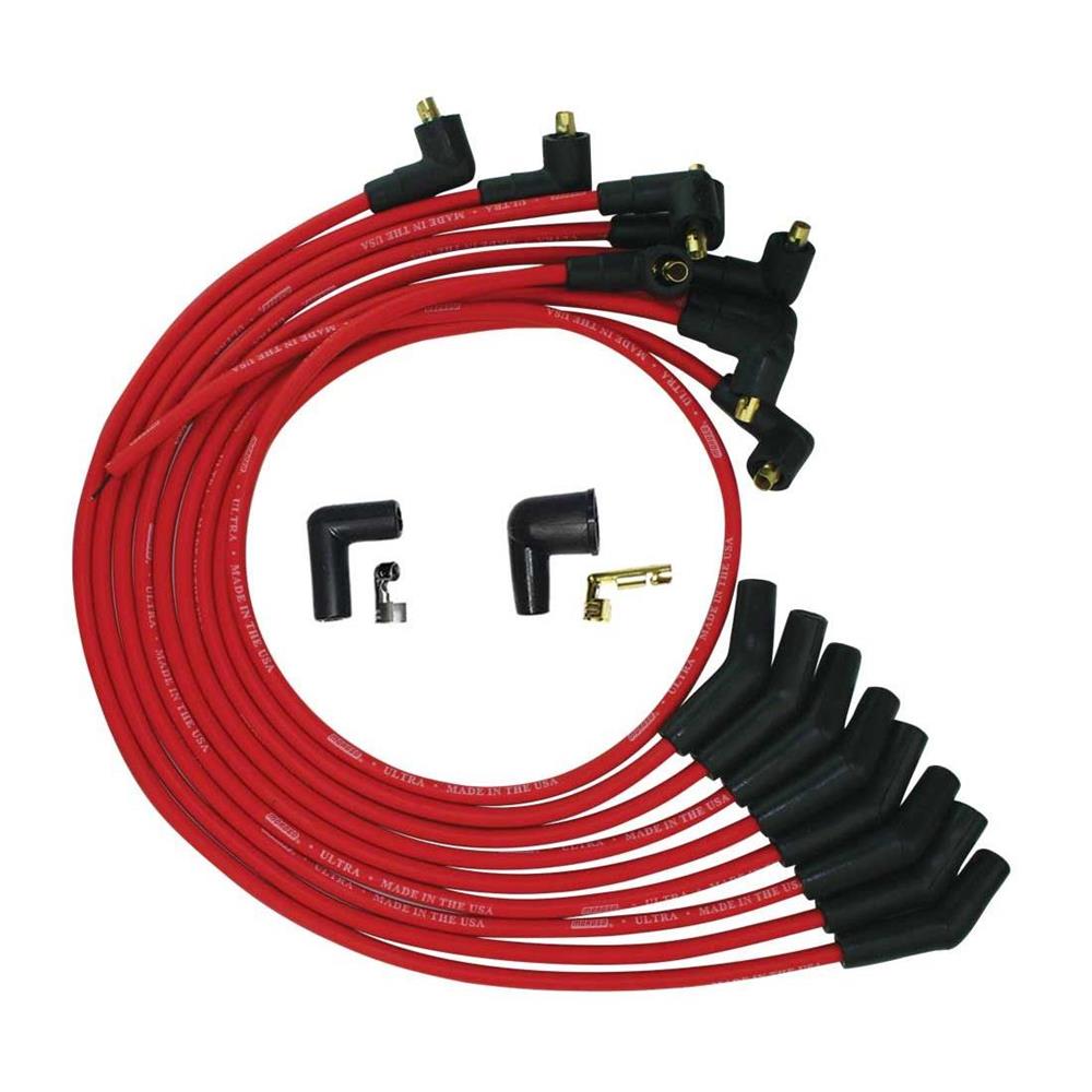 Moroso 52071 Wire Set Ultra SBF 135 Deg Spark Plug Boot Non-HEI