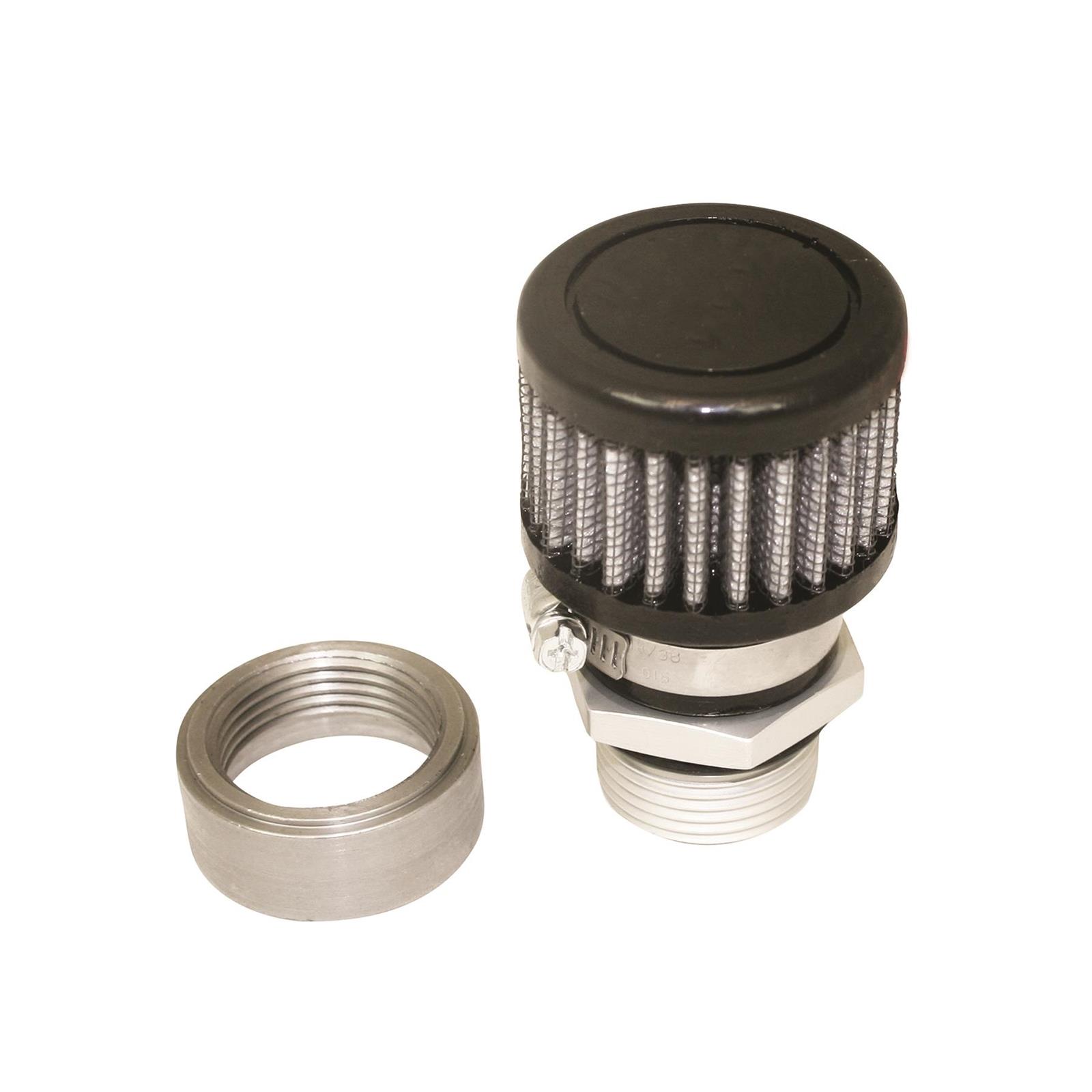 Moroso 68741 Moroso Valve Cover Breather - Street Cars w/PCV Setup - One Piece Push-In Type - Chrome Plated main image 0