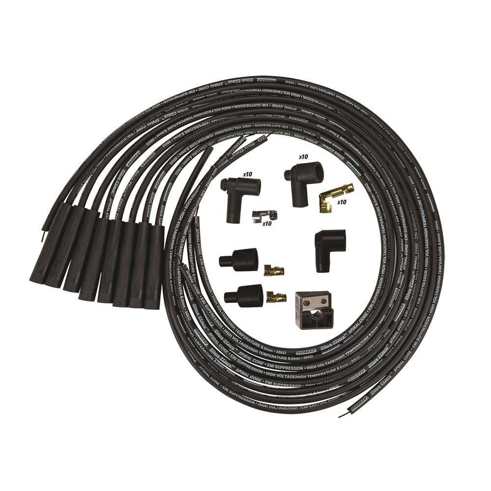 Moroso 73232 Blue Max Ignition Wire Set for 8 Cylinder Engines, Black