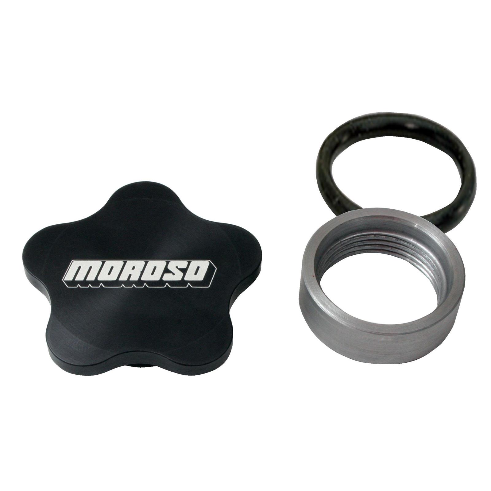 Moroso 85283 Fill Cap Kit, 1-3/8, -12, Alum Bung
