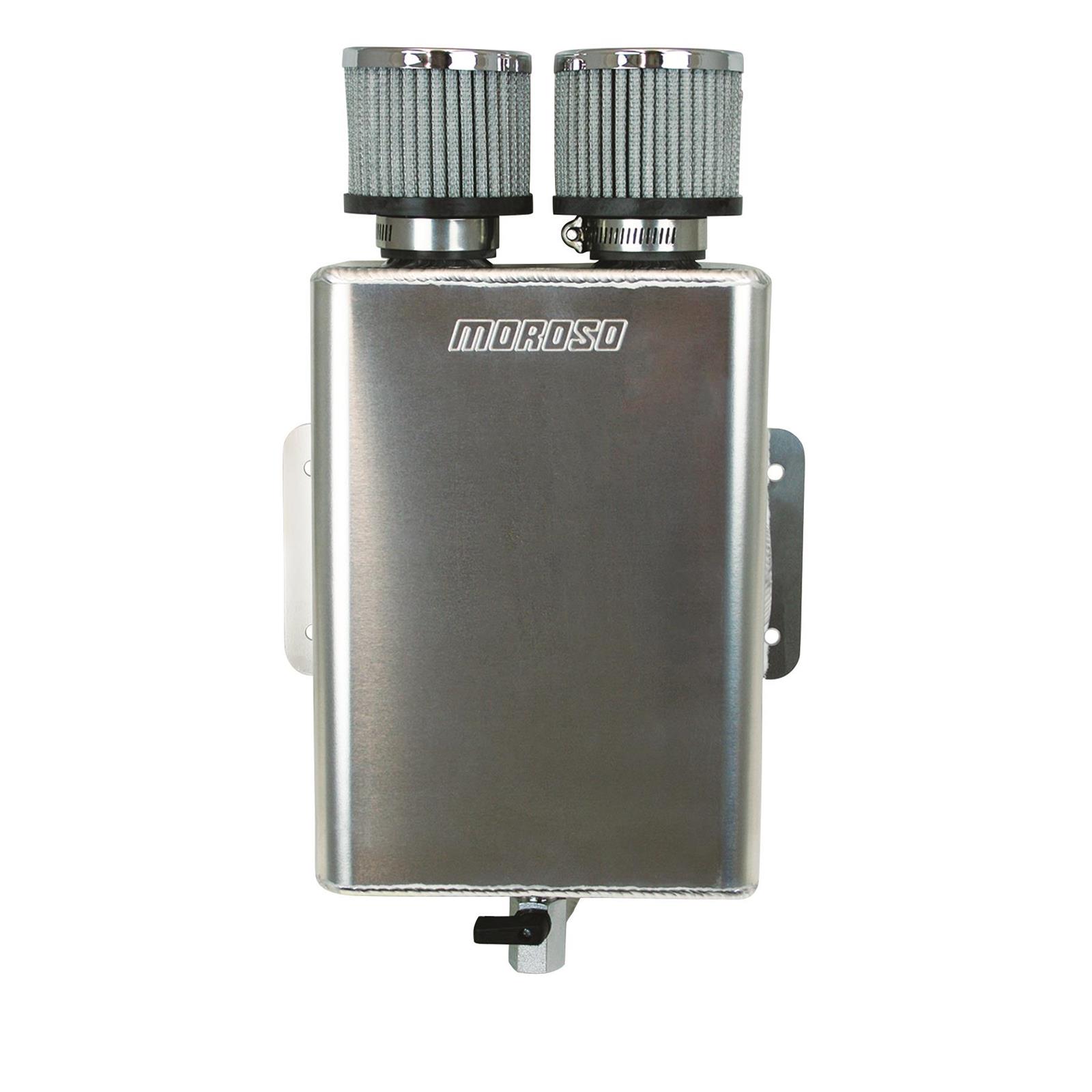 Moroso 85390 Tank, Breather, Vacuum Pump, Two Breathers, 16an