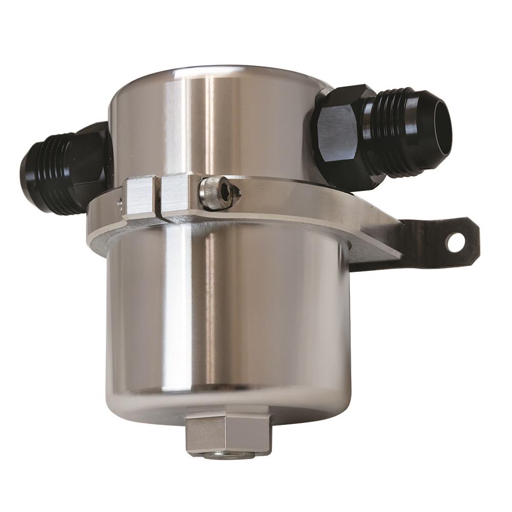 Moroso 85648 Moroso 95-99 BMW M3 Air/Oil Separator Catch Can - Small Body - Billet Aluminum