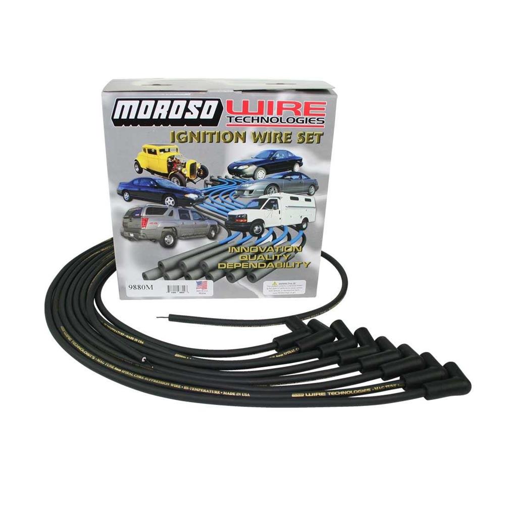 Moroso 9880M Mag-Tune Spark Plug Wires, Unassembled, 90 Degree