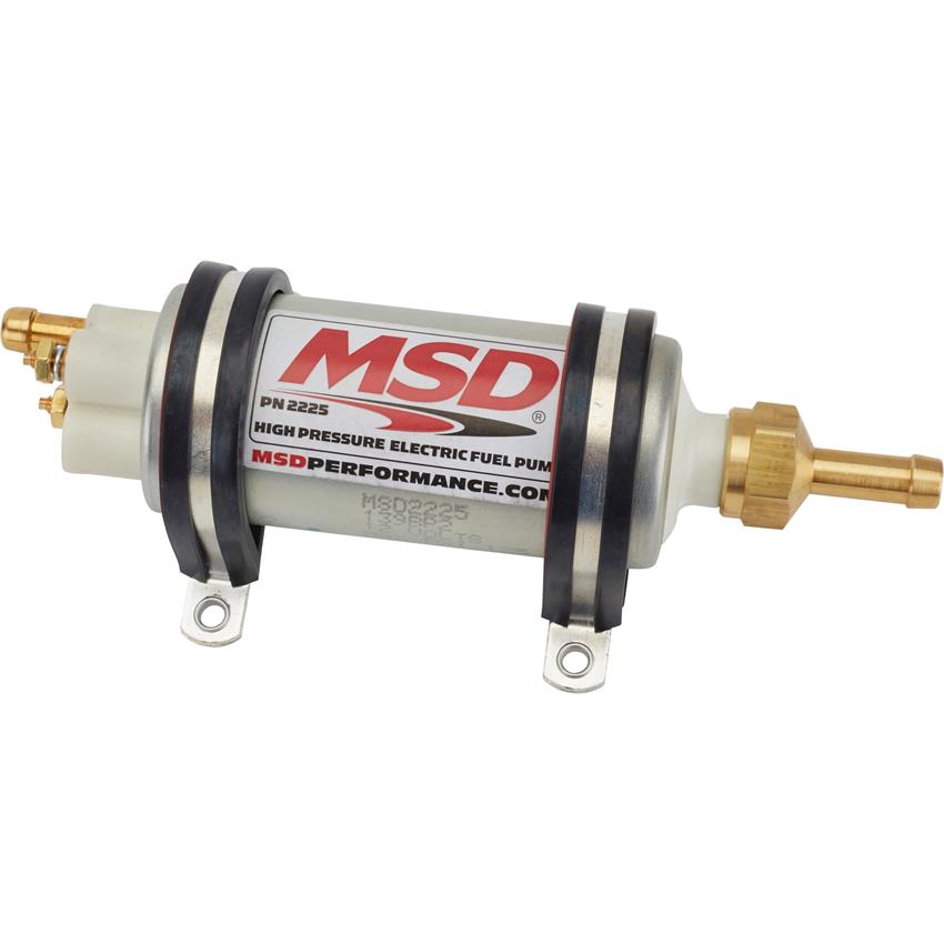 POWERCO Electric Universal Gas 2225 High Pressure 231733104755 In Line Fuel Pump Module W/Retaining Strap Replacement 43 gph, 40 psi, 3/8 in. Hose Barb Inlet, 5/16 in, Hose Barb Outlet POWERCO Electric Universal Gas 2225 High Pressure 231733104755 In Line Fuel Pump Module W/Retaining Strap Replacement 43 gph, 40 psi, 3/8 in. Hose Barb Inlet, 5/16 in, Hose Barb Outlet