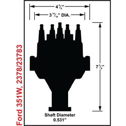 Dual Sync Ford 351W Msd Dist