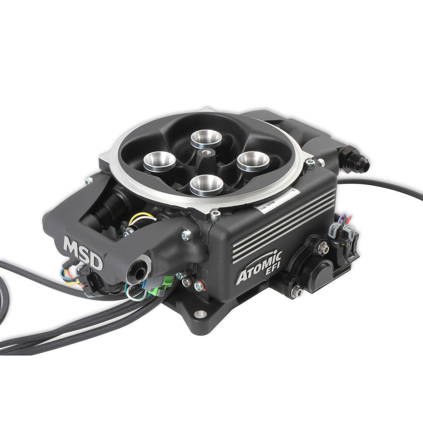 MSD 29002BK Atomic EFI 2 865 CFM Throttle Body Master Kit, Black