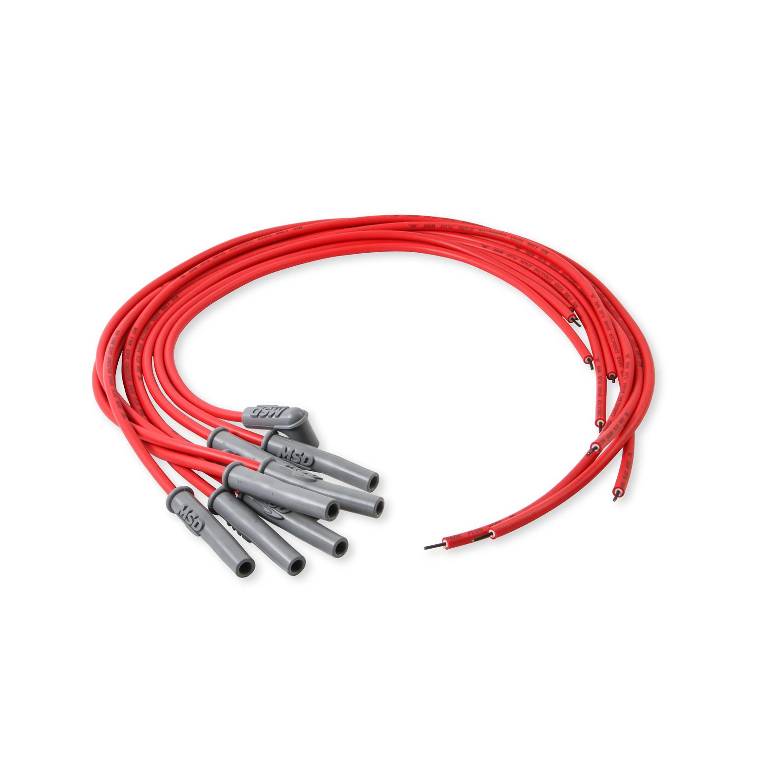 MSD 31189 Super Conductor Plug Wires, Multi-Angle Plug, HEI Cap