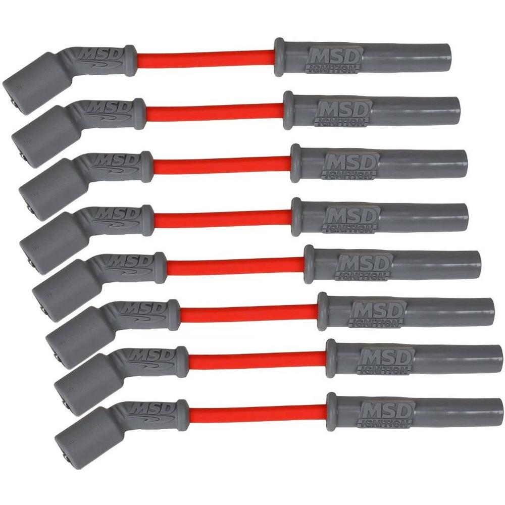 MSD 32819 8.5mm Spark Plug Wires Set, LS1, Super Conductor, Red