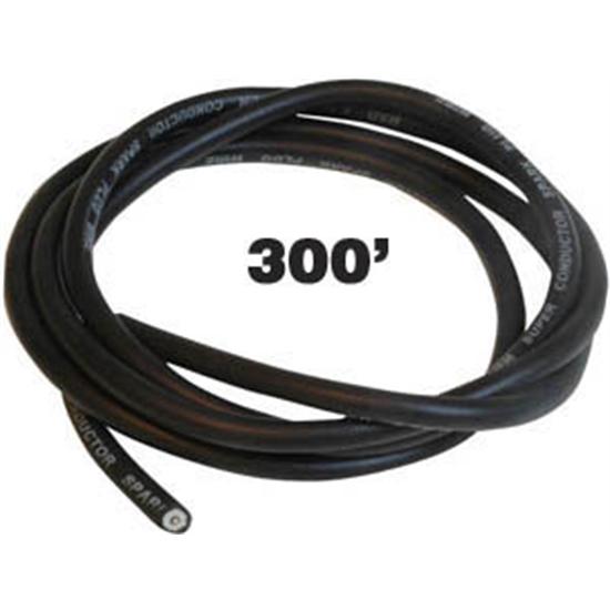 MSD Ignition MSD34053 8.5 mm x 300 ft. Silicone Spiral Core Super Conductor Spark Plug Wire - Black