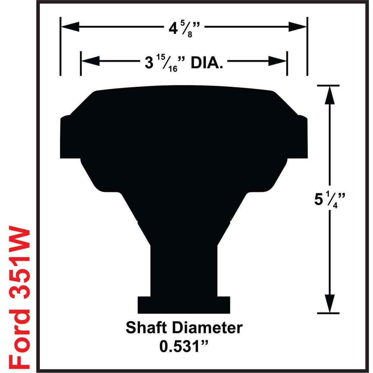 MSD 601533 Direct Ignition System Kit, SBF, 351W, Black