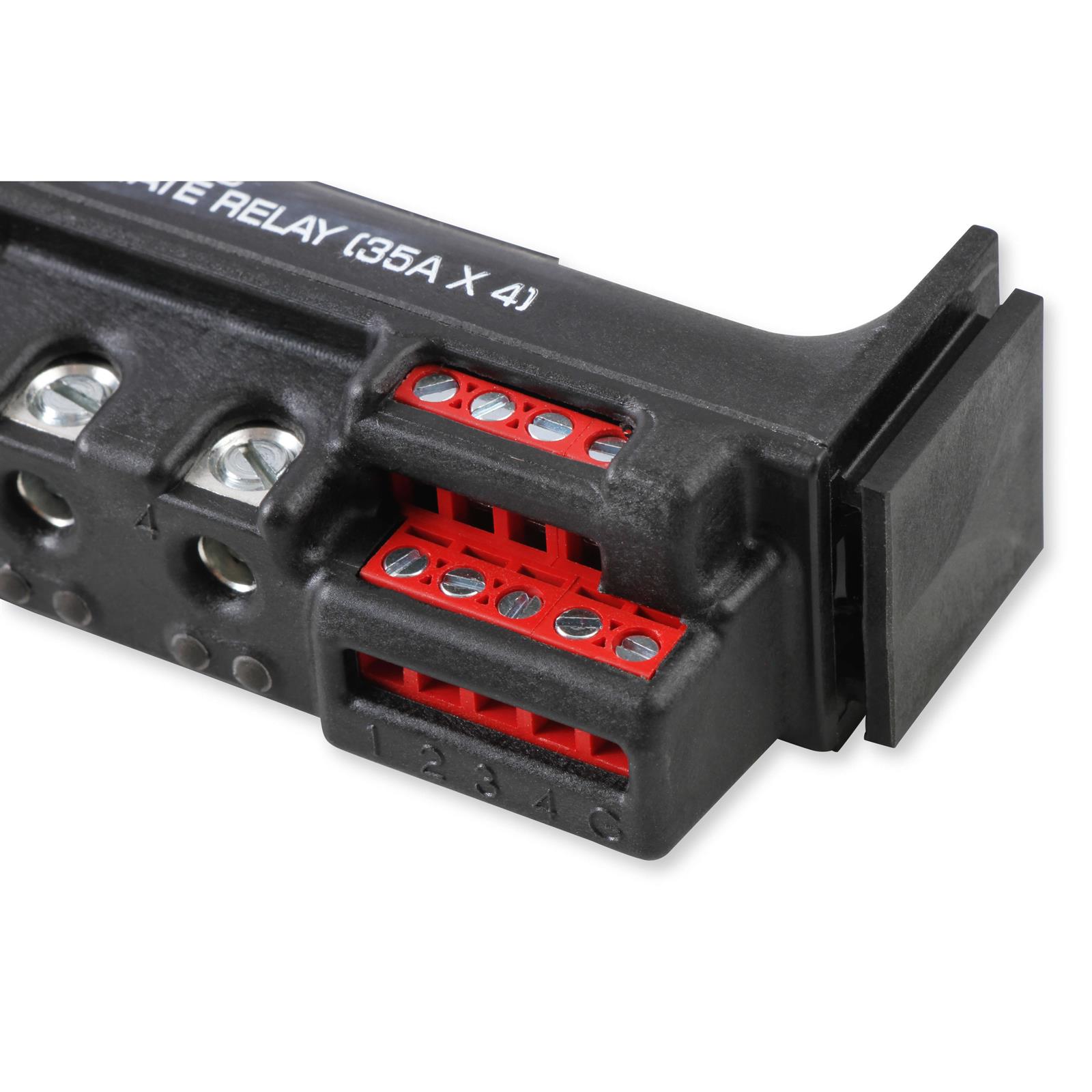 MSD 75643HC HighCurrent SolidState Relay, 35 Amp x4, Black
