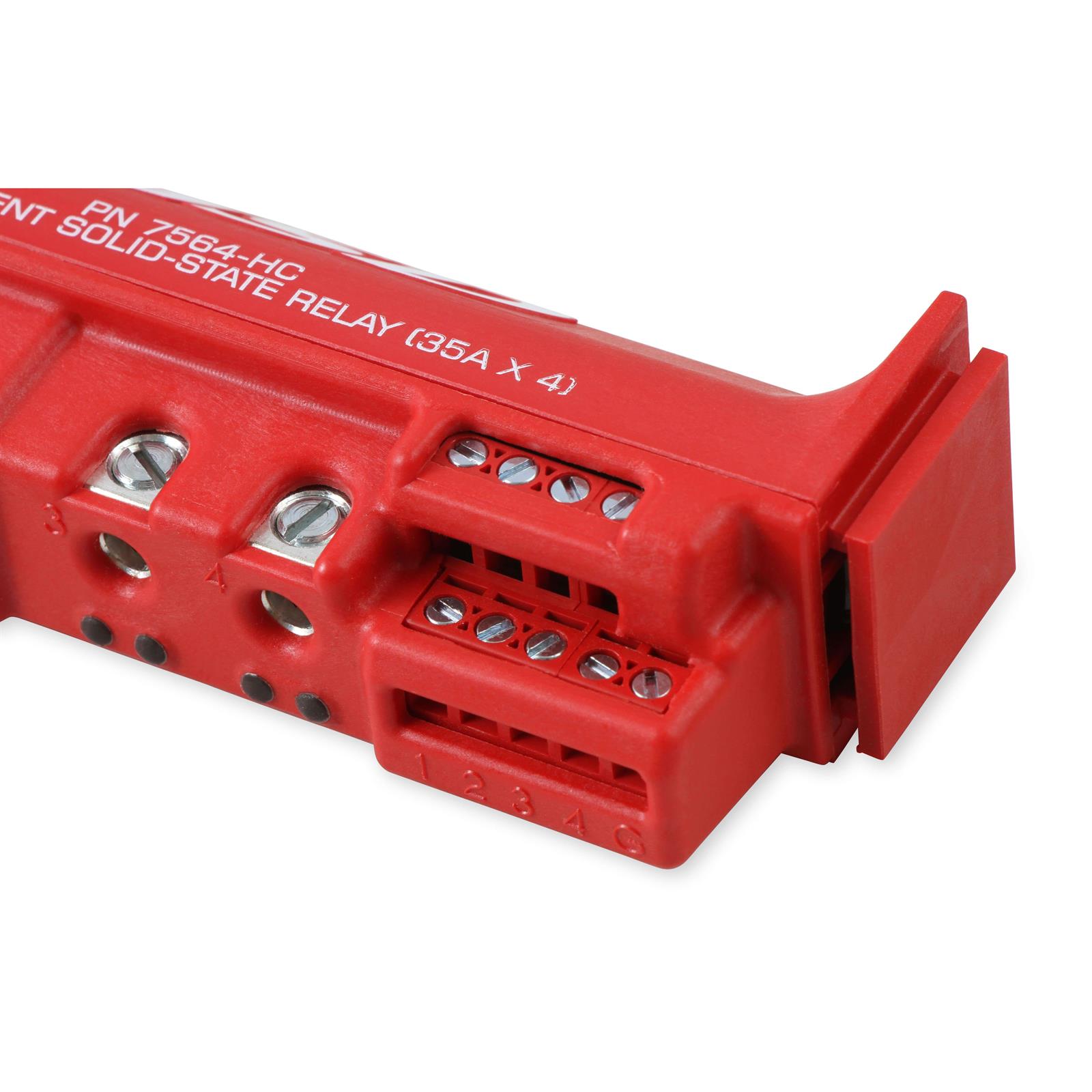 MSD 7564HC HighCurrent SolidState Relay, 35 Amp x4, Red