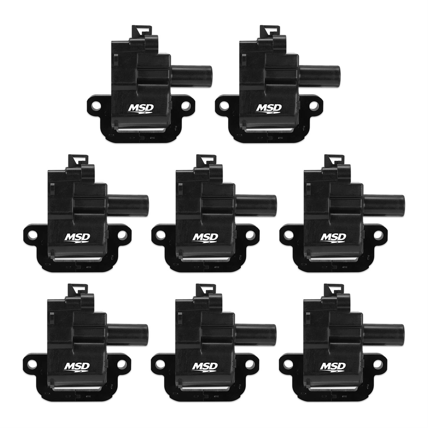 MSD 826283 Ignition Coil, GM LS Blaster Series, LS1/LS6, 8Pack