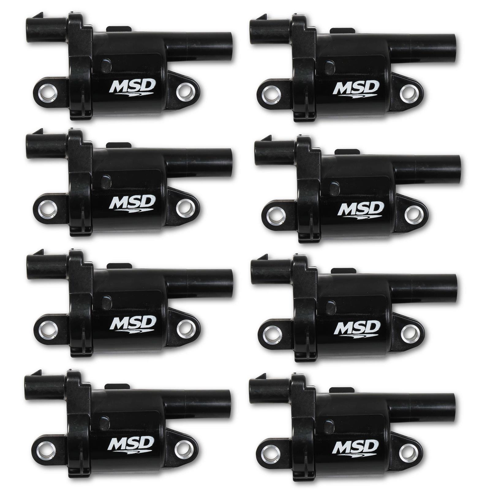 MSD 826883 Blaster Gen V GM Coils, 2014-Up, Black, Round, 8 Pack